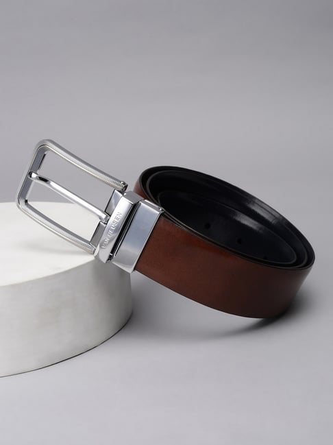 Van Heusen Men Brown Solid Leather Belt-picture-32