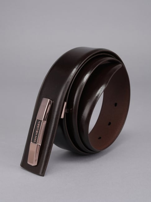 Van Heusen Men Brown Solid Leather Belt-picture-23