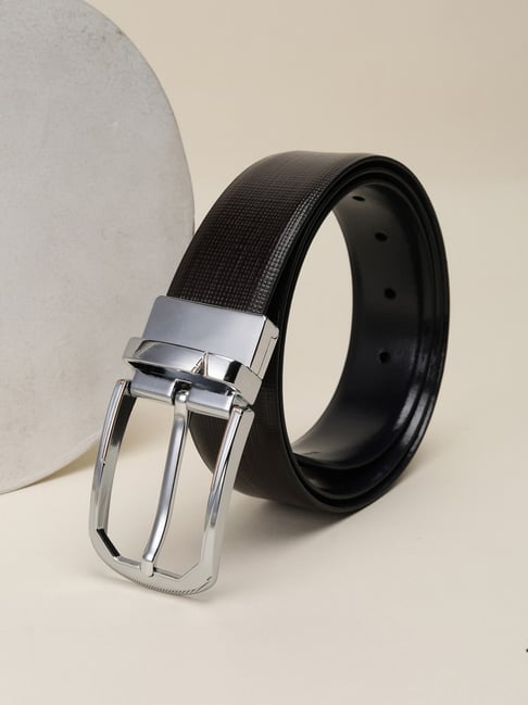 Van Heusen Men Brown Textured Leather Belt-picture-41