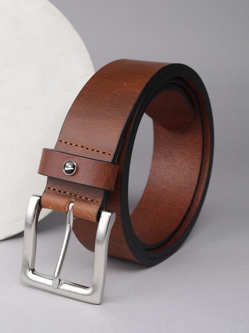 Van Heusen Men Brown Solid Leather Belt-picture-31