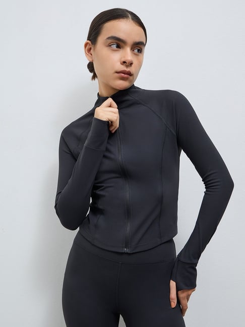 Nuoflexx by Westside Black Solid Jacket