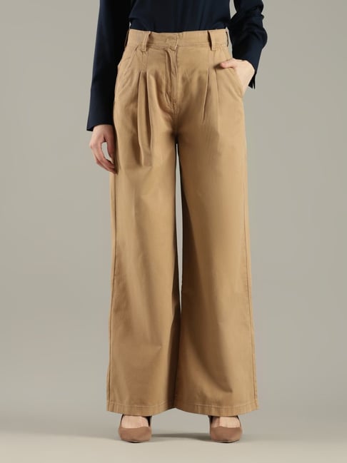 Tommy Hilfiger Khaki Relaxed Fit Mid Rise Trouser