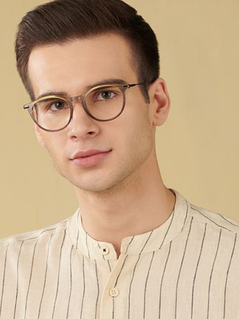 John Jacobs Brown Round Unisex Eye Frames