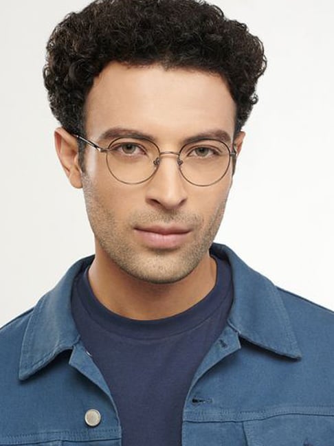 John Jacobs Silver Round Unisex Eye Frames