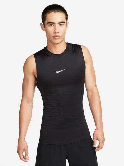 Nike NP DF Top SL Black Slim Fit Tank Tee