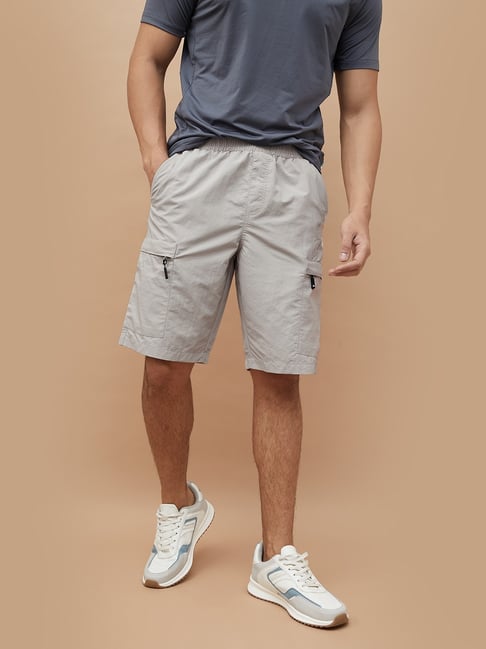 KAPPA Light Grey Nylon Sports Shorts
