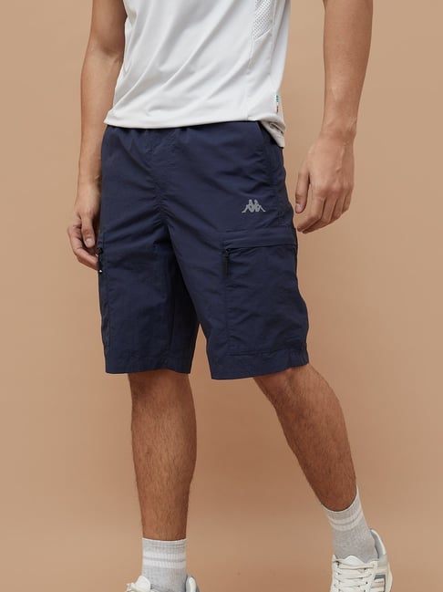 KAPPA Navy Blue Nylon Sports Shorts