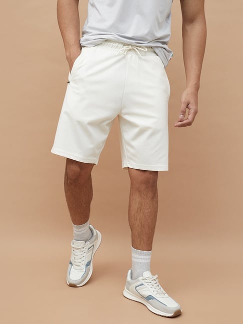 KAPPA Off White Cotton Sports Shorts