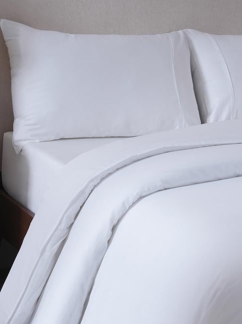 Maspar White Cotton King Size Duvet Cover