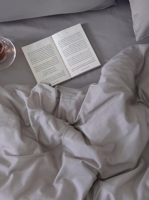 Maspar Grey Cotton King Size Duvet Cover