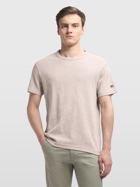 Arrow Sport Beige Regular Fit Polo T-shirt-picture-30