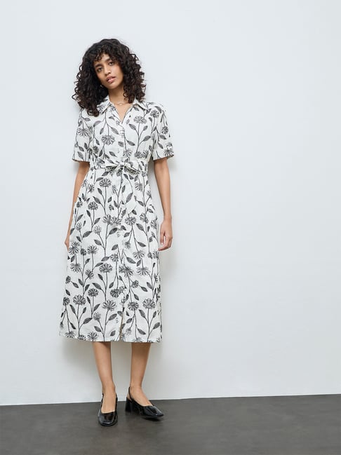 chinese dress ladies Angelina Linen Dress Stone main image 1