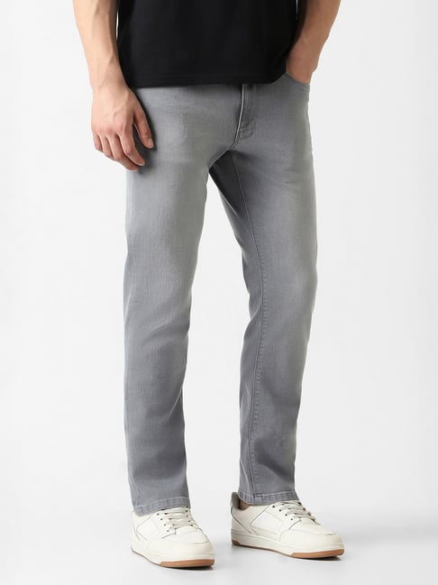 Van Heusen Grey Regular Fit Solid Jeans-picture-37