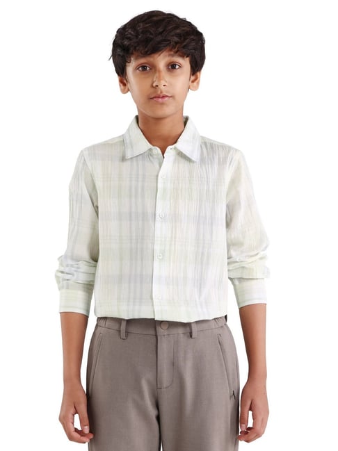 Rare Ones Kids Green Checked Shirt