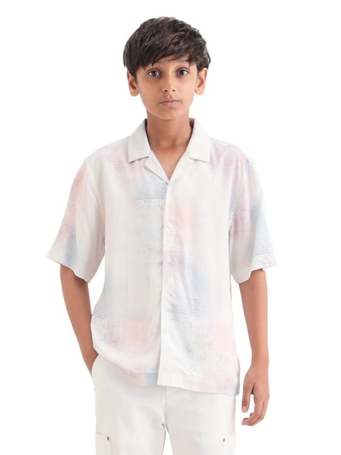 Rare Ones Kids White Printed Shirt