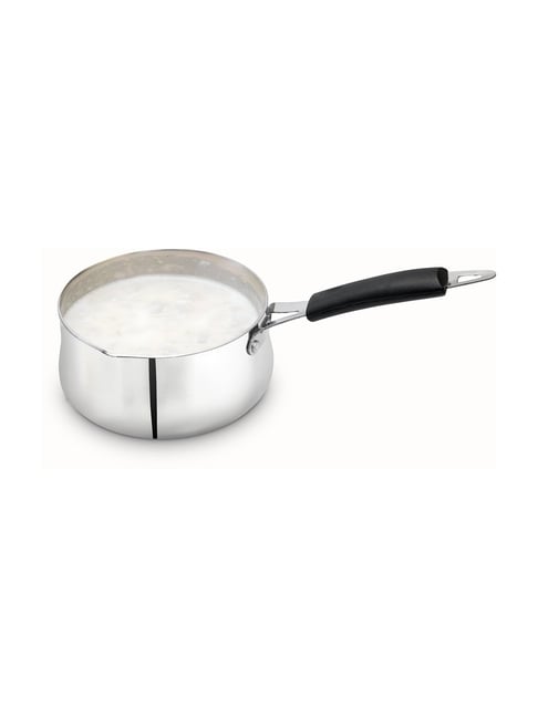 ALLO Silver Stainless Steel Heavy Bottom Milk Pan (1.2 L)