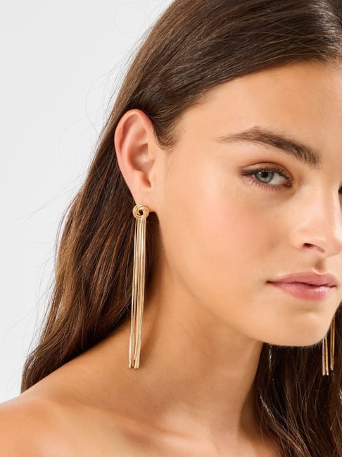 Accessorize London Gold Drop Earrings for Women