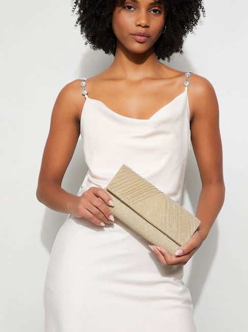 Code by Lifestyle Gold Clutch