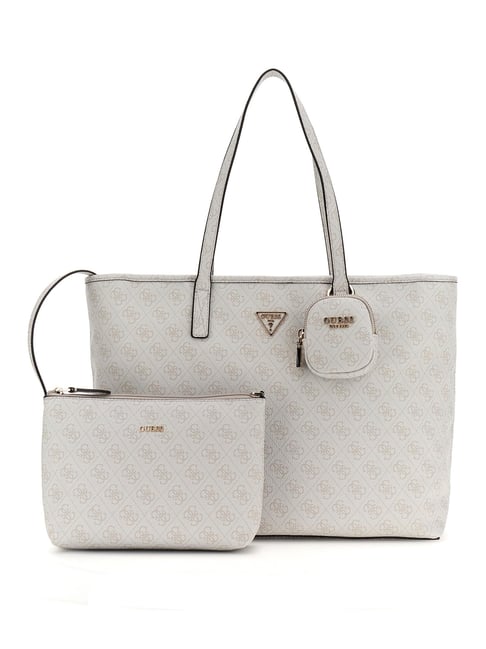 Guess Women's Bone Logo Printed Pu Power Play Large Tech Tote Bag-picture-11