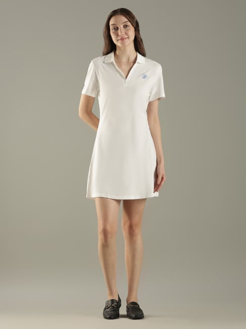 tommy hilfiger white dress Slim Sleeveless Poplin Maxi | Dry clean only. Buy Tommy Hilfiger White Voile