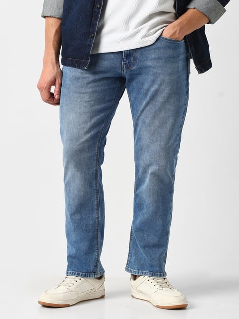 Van Heusen Blue Cotton Regular Fit Jeans-picture-33