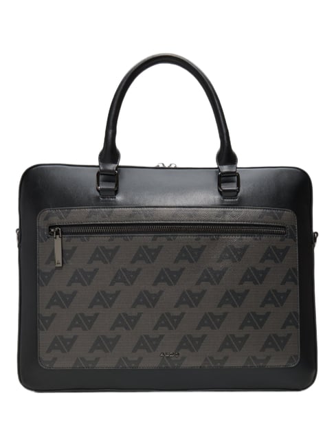 Aldo Black BILIWIN Printed Large Laptop Bag