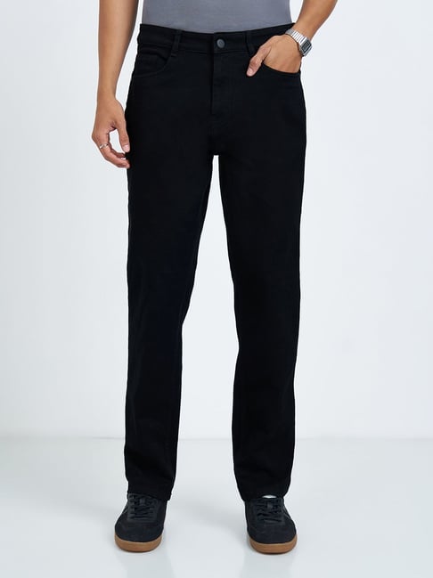 Peregrine By Pantaloons Black Relaxed Fit Jeans