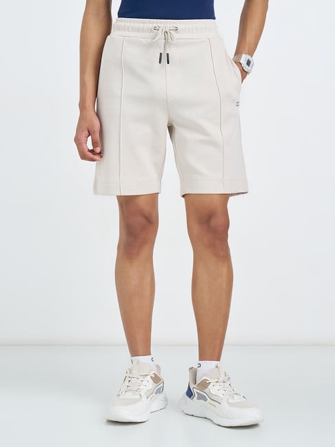 Ajile By Pantaloons Beige Regular Fit Sports Shorts