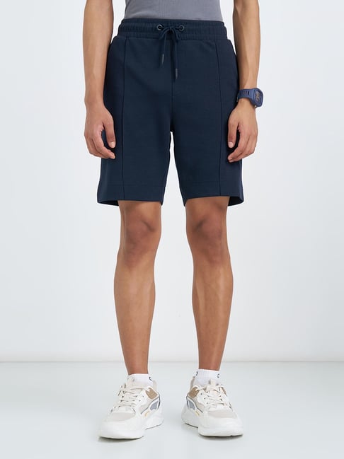 Ajile By Pantaloons Navy Regular Fit Sports Shorts
