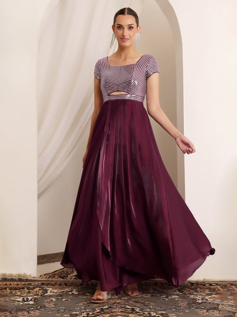 strapless open back dress Tina Holly TT003 Long Fitted Slit Formal Evening Prom Dress