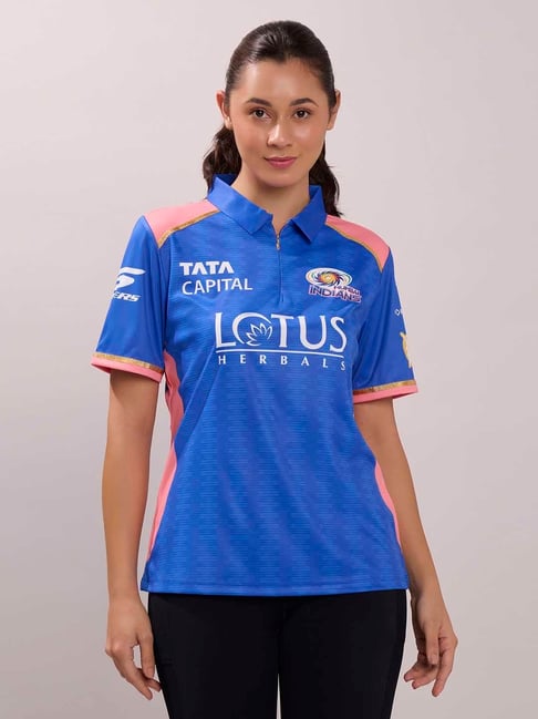 Skechers Blue Polyester Printed Jersey