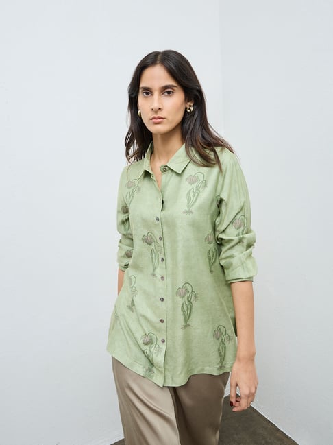 Zuba by Westside Green Floral Tunic-picture-22