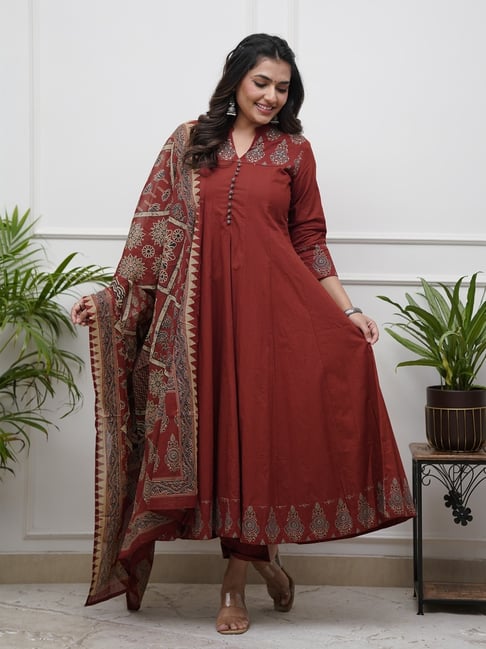 Red Anarkali Suits for Women Online | Tata CLiQ Fashion