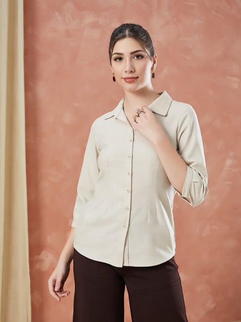 Latin Quarters Beige Shirt-picture-29