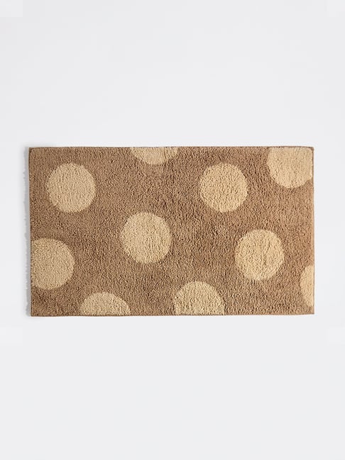 Westside Home Brown Polka Dot Bath Mat