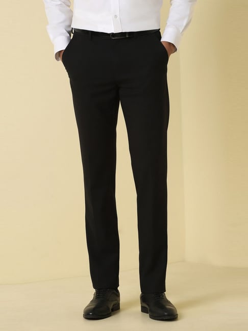 Allen Solly Black Slim Fit Trousers