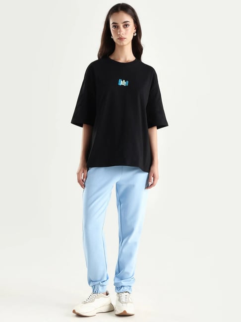 RAREISM Blue Solid Trackpants-picture-39