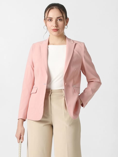 Van Heusen Light Pink Polyester Blazer