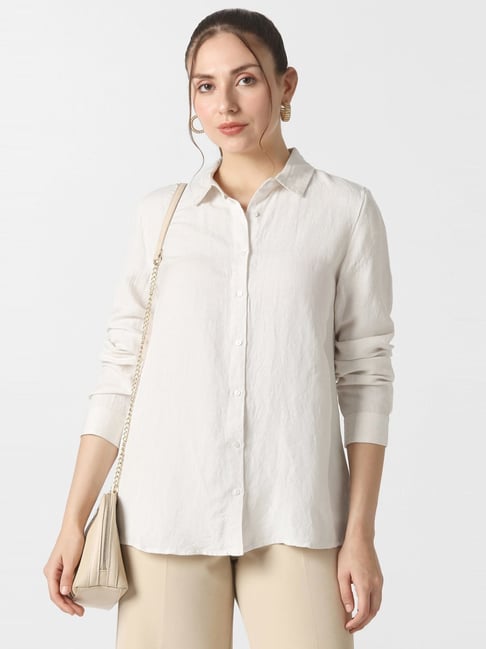 Van Heusen White Regular Fit Shirt