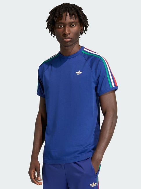 Adidas Originals Blue Cotton Regular Fit Sports T-shirt-picture-45
