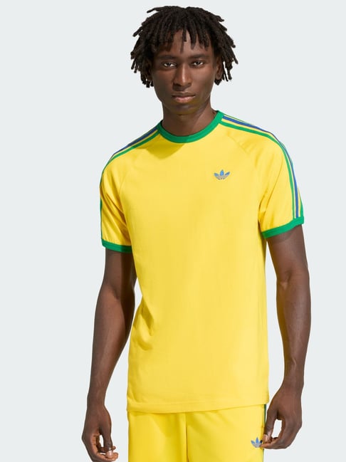 Adidas Originals Yellow Cotton Regular Fit Sports T-shirt-picture-17