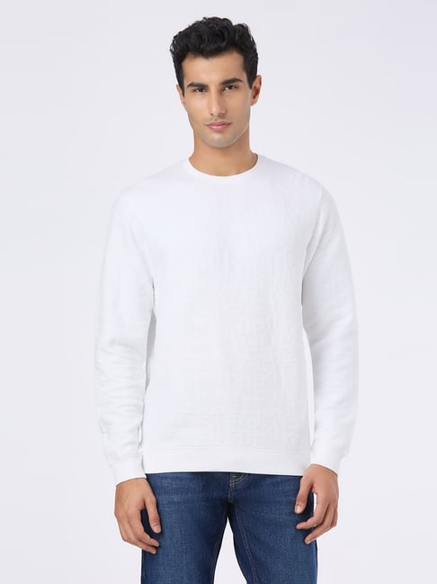 Pepe Jeans White Regular Fit Solid Sweatshirt-picture-26