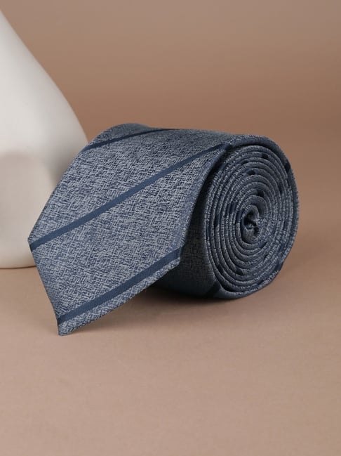 Allen Solly Grey Striped Tie