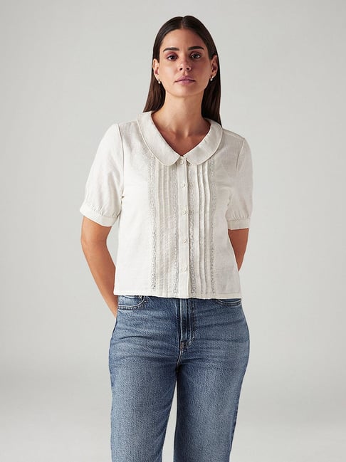 Levi's White Regular Fit Shirt
