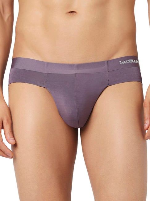 UnderJeans By Spykar Purple Modal Regular Fit Briefs