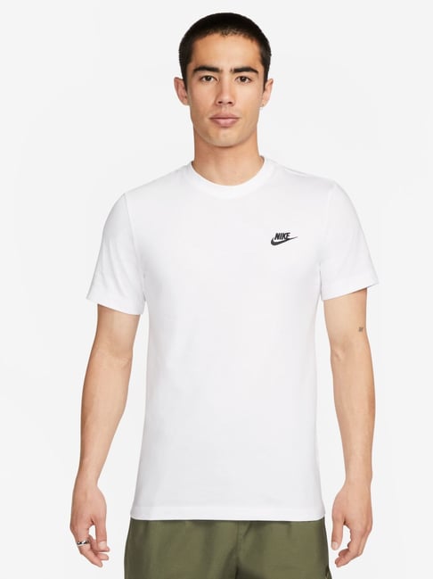 Nike Core Graphic White & Black Cotton Regular Fit Sports T-Shirt-picture-14