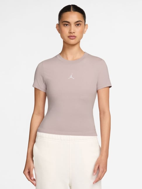 Nike Jordan Spine Particle Rose & White Slim Fit Sports T-Shirt-picture-19