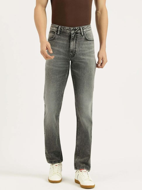 United Colors of Benetton Grey Straight Fit Jeans-picture-11