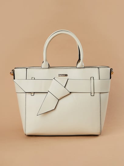 Ginger by Lifestyle Beige Medium Handbag