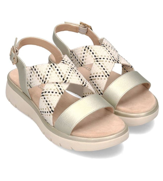 BAGATT Women's Izzy Gold Back Strap Sandals